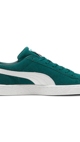 Puma suede classic sneakers in dark myrtle and white - Side View 03