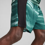 Puma VELOCITY all-over print 7" running shorts in green moon - Model Shot 02