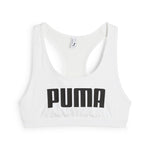 Puma 4keeps bra in white and black - Front View