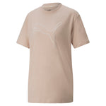 Puma her women's tee in pink - Front View