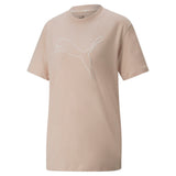 Puma her women's tee in pink - Front View