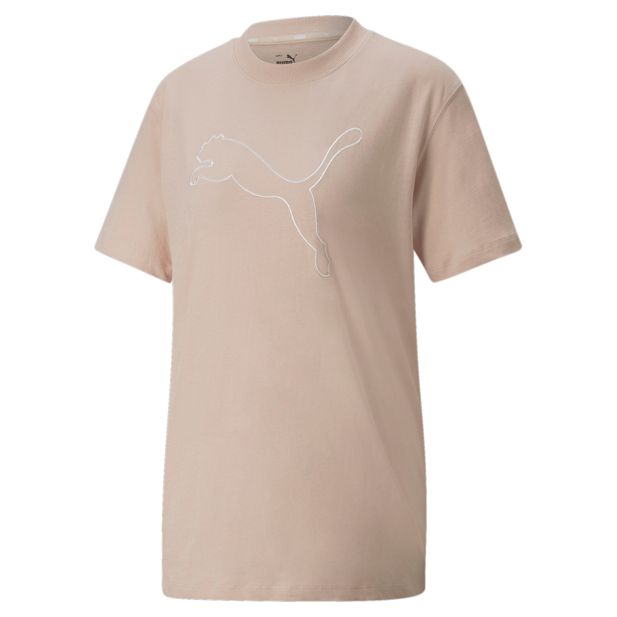 Puma her women's tee in pink - Front View