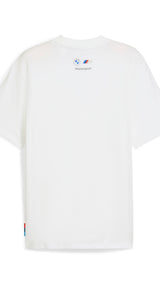 Puma BMW M motorsport badge tee in white - Back View