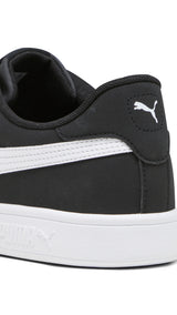 Puma smash 3.0 buck sneakers in black - Back View