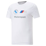 Puma BMW M motorsport essentials logo tee in black - Front View