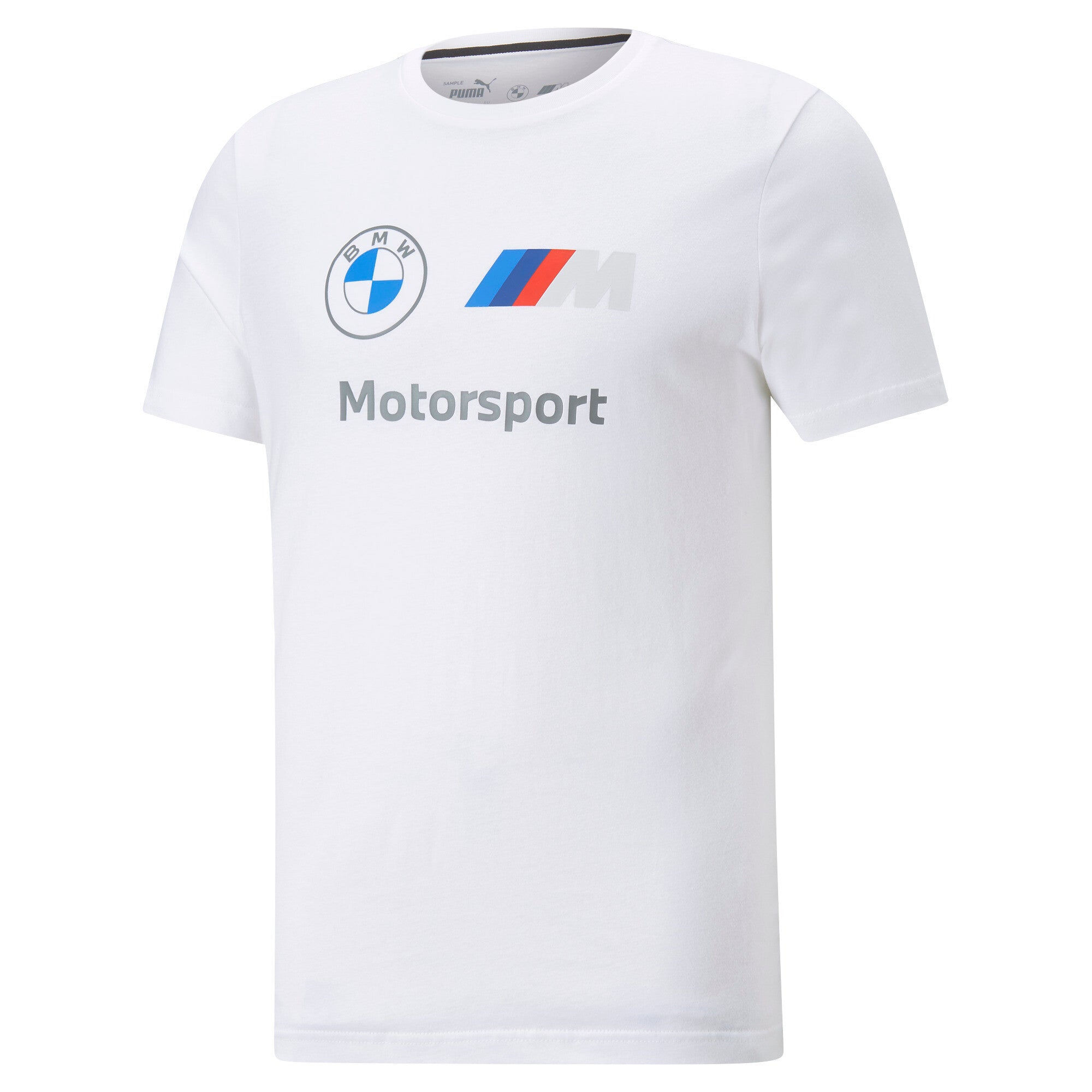 Puma BMW M motorsport essentials logo tee in black - Front View