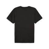 PUMA TAD ESSENTIALS solid cat tee men (525921) in black — back view