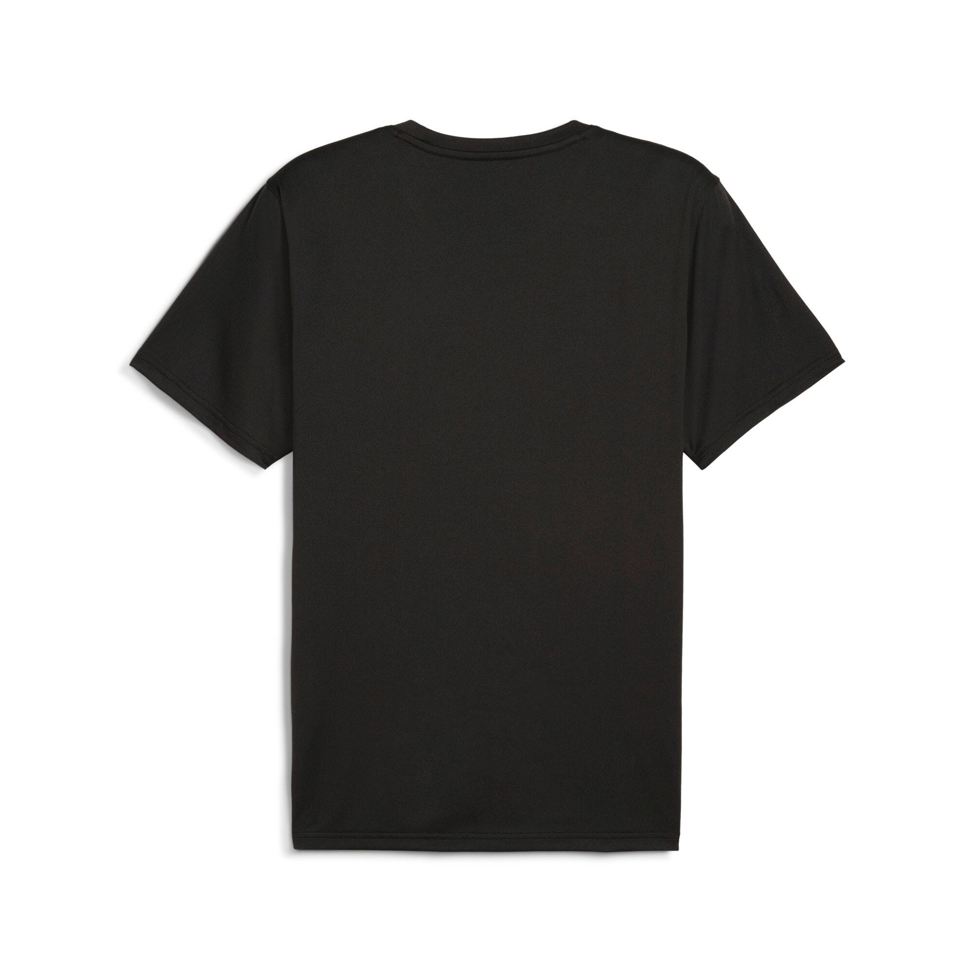 PUMA TAD ESSENTIALS solid cat tee men (525921) in black — back view