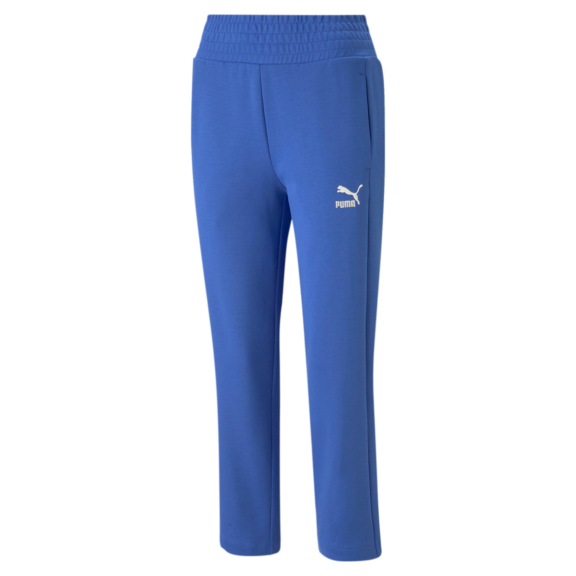 Puma T7 high waist pants in black - Front View