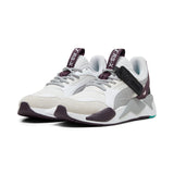 Puma Mercedes-AMG Petronas F1® RS-X textile sneakers in white and midnight plum - Front View