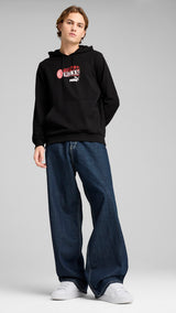 Puma AC Milan ftblNRGY hoodie in black and for all time red - Model Shot 03