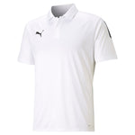 Puma football teamliga sideline polo shirt in blue - Front View
