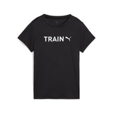 Puma graphics puma training tee in black - Front View