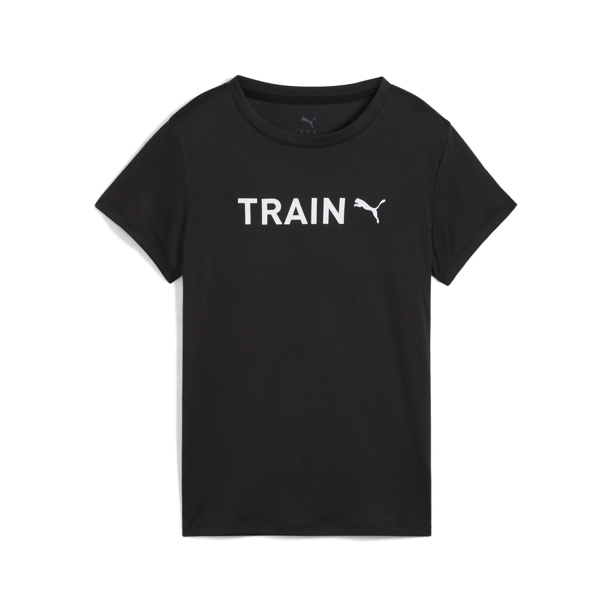 Puma graphics puma training tee in black - Front View