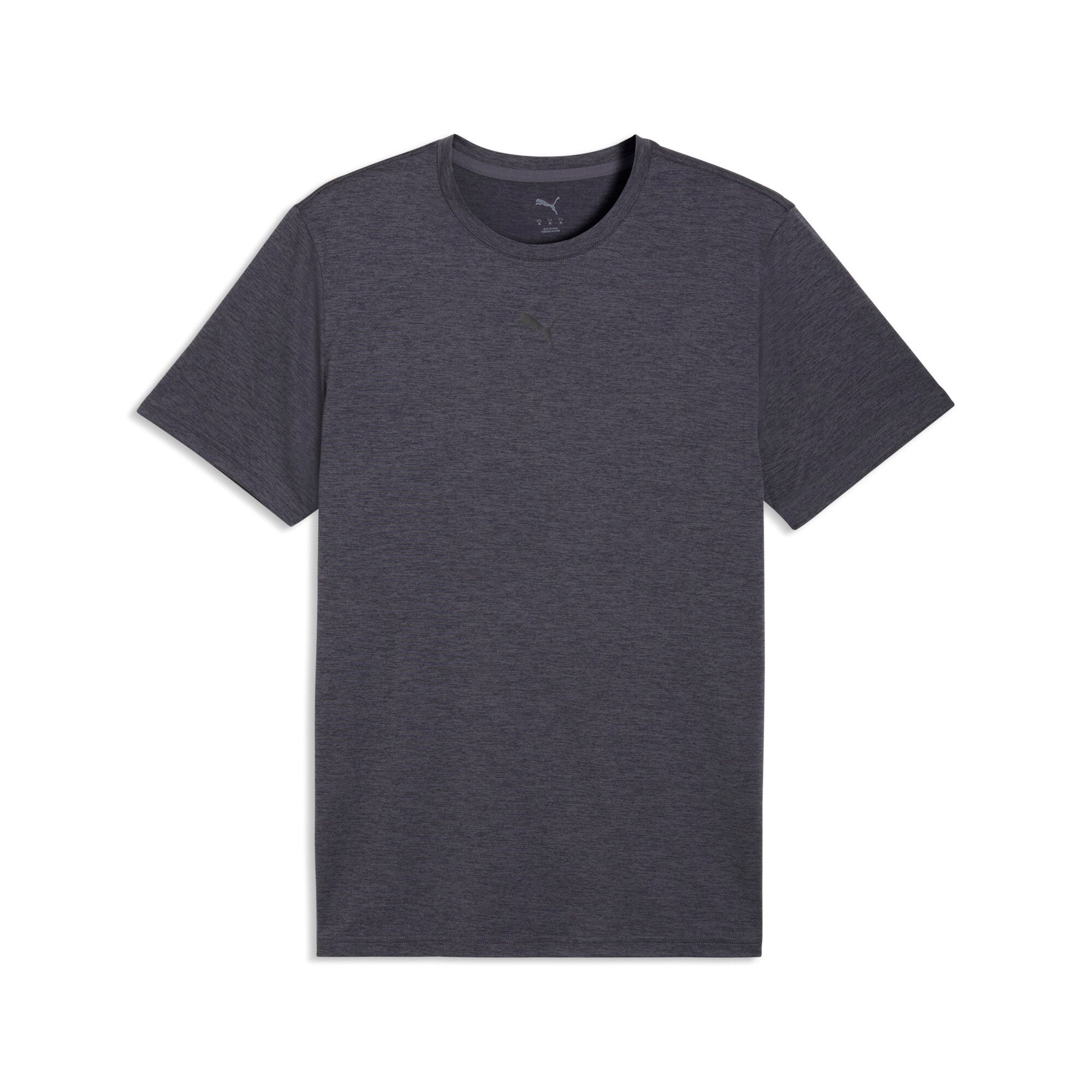 PUMA TAD ESSENTIALS heather cat tee men in galactic gray heather