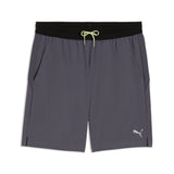 PUMA PWRTRAIN training shorts men in galactic gray — front view