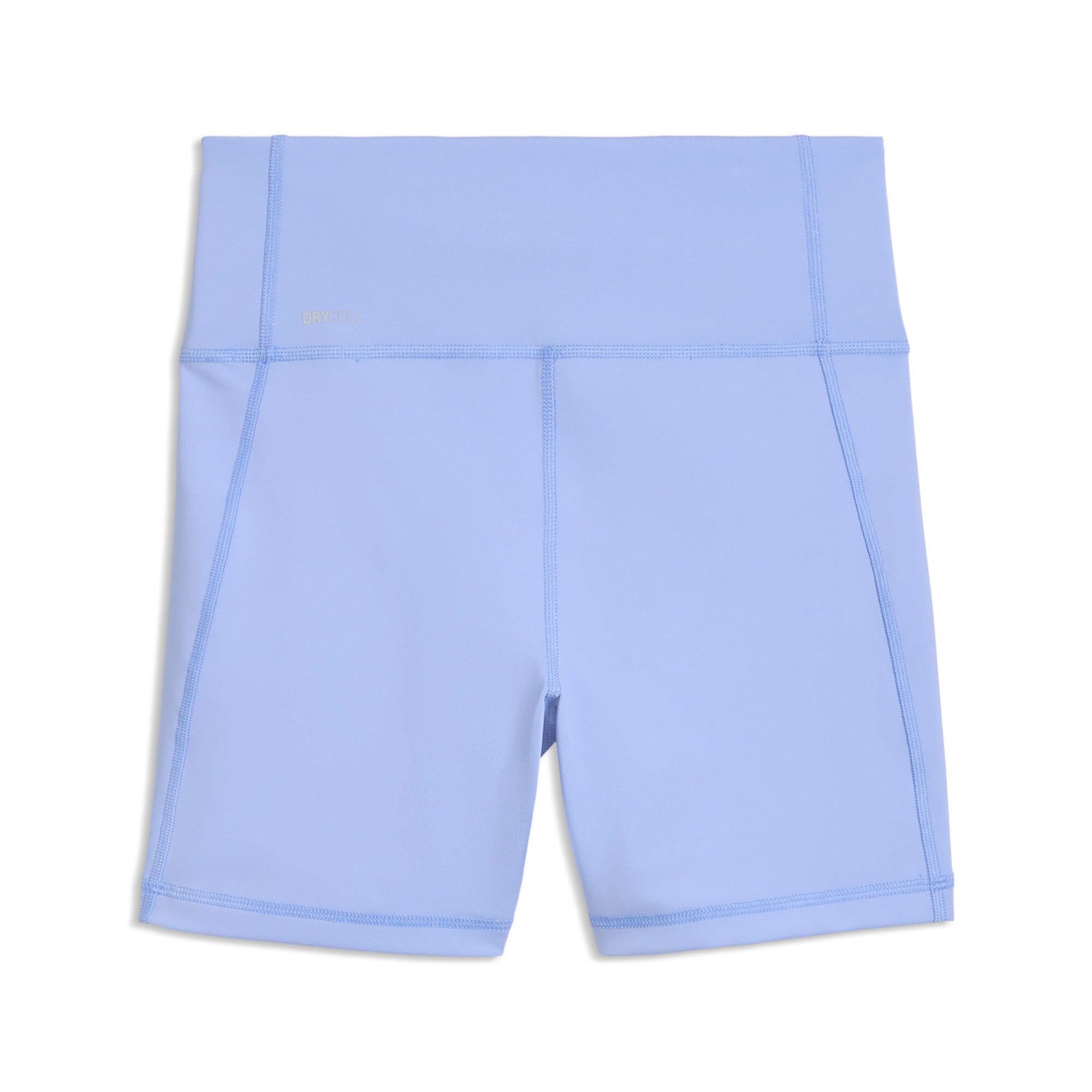 PUMA train all day essentials 5" high-waist shorts women in intense lavender — back view