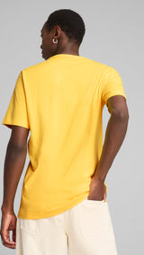 Puma class graphic tee in sunny yellow - Model Shot 02