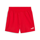 Puma essentials tape woven 5" shorts in for all time red - Front View