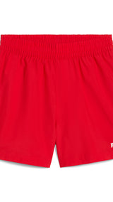 Puma essentials tape woven 5" shorts in for all time red - Front View
