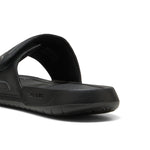 Puma royalcat comfort 2 slides in black and cool dark gray - Back View