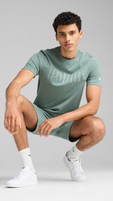 Puma sport graphic tee in green moon - Model Shot 03