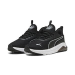 Puma amplifier sneakers in black and white - Front View