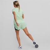 Puma run favourite heather running tee women in black - Model Shot 03