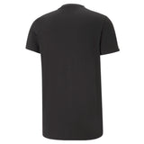 Puma iconic t7 men's tee in black - Back View