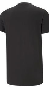 Puma iconic t7 men's tee in black - Back View