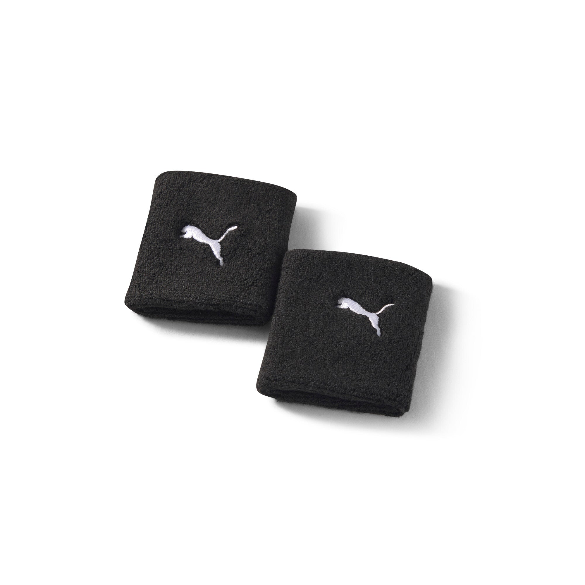 PUMA essential core terrycloth wristband in black