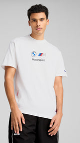 Puma BMW M motorsport badge tee in white - Model Shot 01