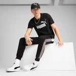 PUMA ESSENTIALS block sweatpants - black