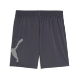 PUMA train all day essentials big logo 7" woven short men in galactic gray — back view