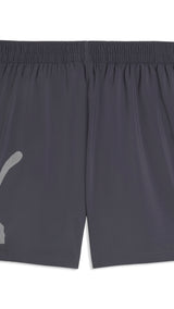 PUMA train all day essentials big logo 7" woven short men in galactic gray — back view