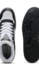 Puma rebound retro sneakers in white and black - Side View 02