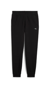 Puma essentials elevated pants in black - Front View