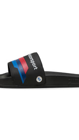 Puma swimming BMW M motorsport logo leadcat 2.0 slides in black - Side View 02