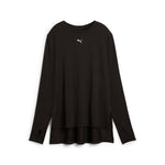 Puma modest oversized tee in black - Front View