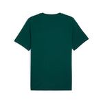Puma sports legacy front graphic tee in dark myrtle - Back View