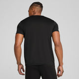 PUMA TAD ESSENTIALS solid cat tee men (525921) in black — model shot 2