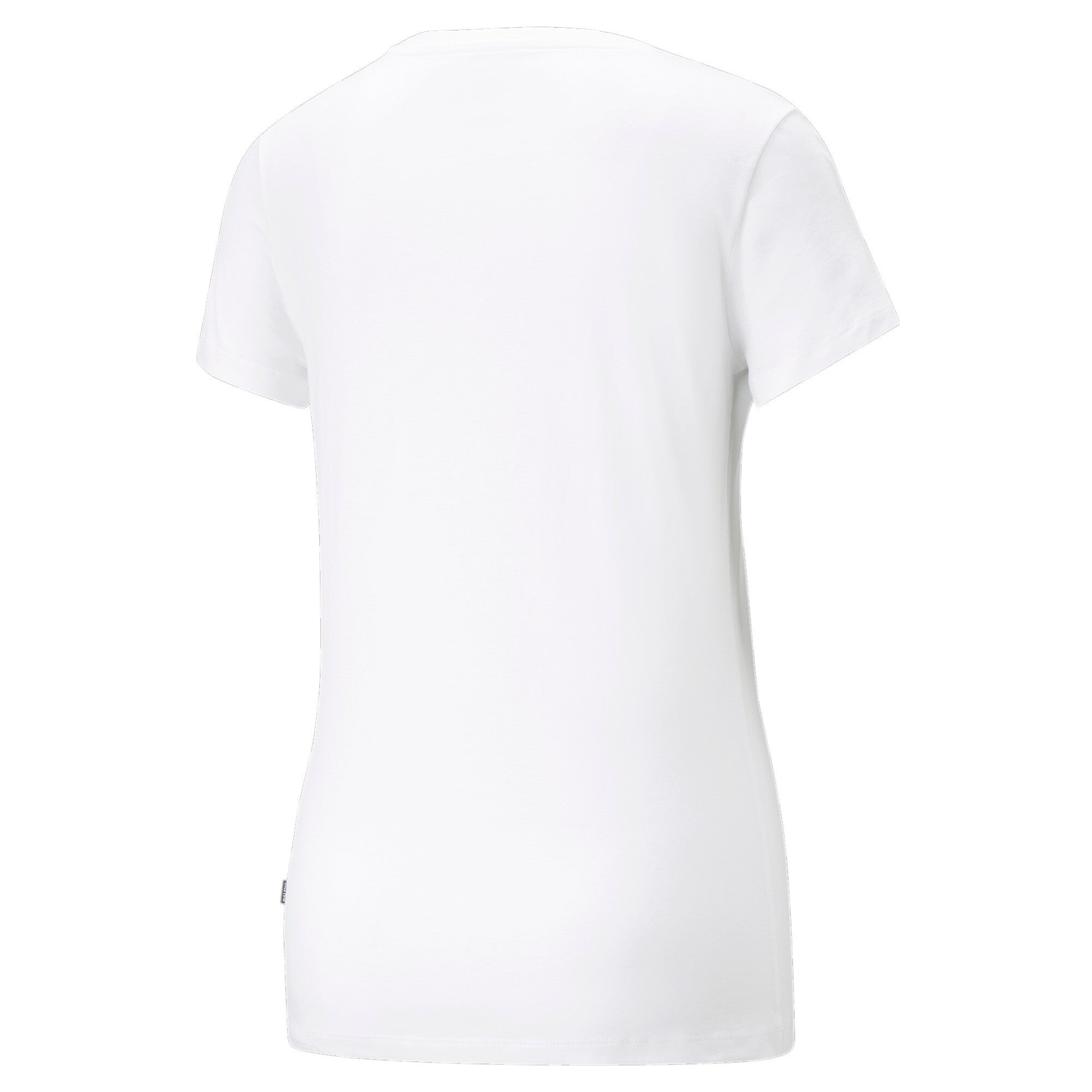 Puma essentials+ logo power tee women in white - Back View