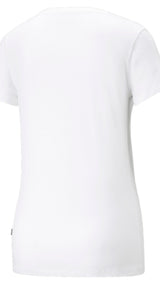 Puma essentials+ logo power tee women in white - Back View
