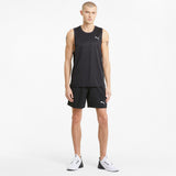 Puma running favourite woven 7" session shorts in black - Model Shot 03
