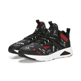 Puma enzo 2 refresh brand love shoes youth in black - Front View