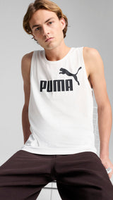 PUMA ESSENTIALS no. 1 logo tank - white