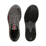Puma pounce lite running shoes in cool dark gray and for all time red - Side View 02