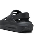 Puma flatter sandals in black - Back View
