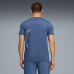 PUMA TRAIN ALL DAY big logo tee - dark indigo