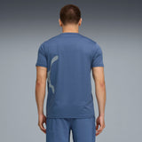 PUMA TRAIN ALL DAY big logo tee - dark indigo